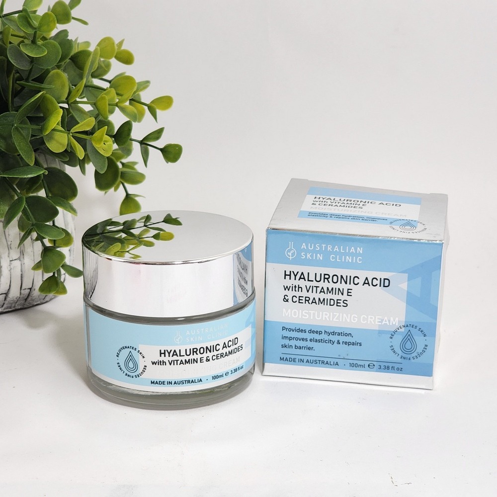 Australian Skin Clinic Hyaluronic Acid Vitamin E Ceramides Face Cream 3.38 fl oz